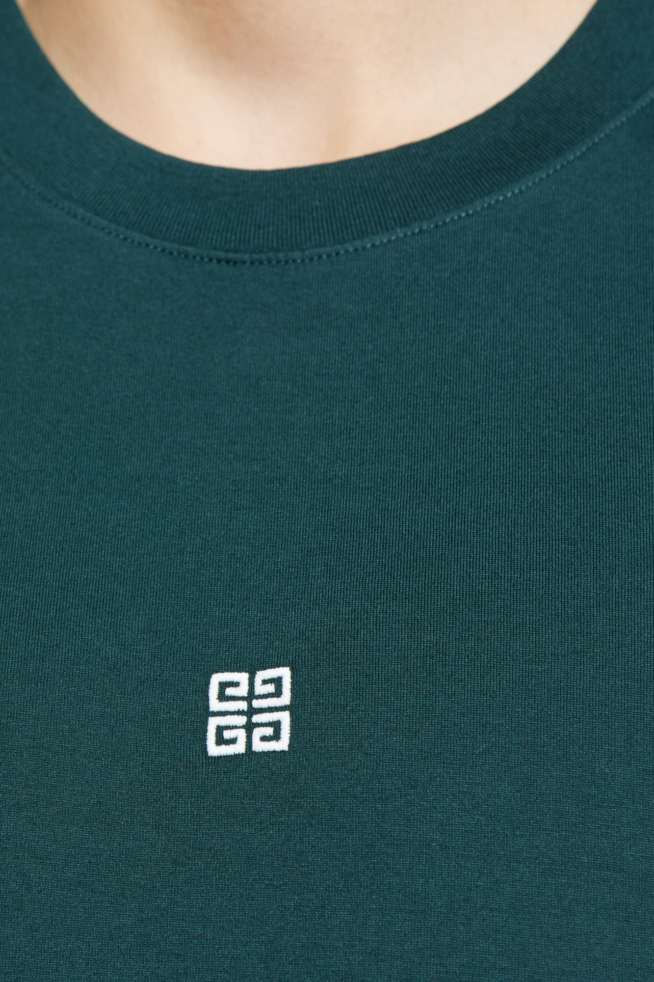 Green Cotton t-shirt with embroidered logo Givenchy - Vitkac AS